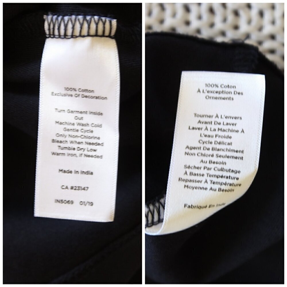 Talbots Navy Blue Embroidered Sleeve Shift Mini Dress Size 2XP Pullover Cotton - Picture 11 of 11